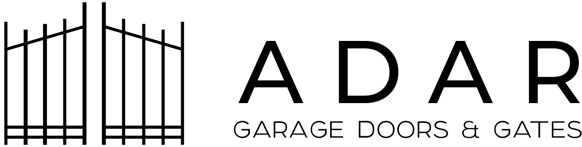 Logo: A garage with Adar to the right in large letters, garage door & gates underneath